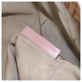 Fendi-FENDI Zucchino Canvas Tote Bag Pink Auth 108691-Pink