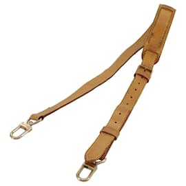 Louis Vuitton-LOUIS VUITTON Adjustable Shoulder Strap Leather 35""-42.5"" Beige Auth bs21350-Beige