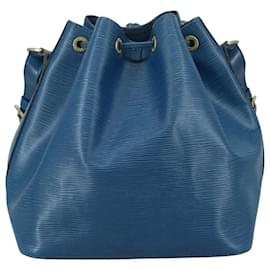 Louis Vuitton-LOUIS VUITTON Epi Petit Noe Shoulder Bag Blue M44105 LV Auth 105451-Blue