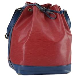 Louis Vuitton-LOUIS VUITTON Epi Noe Shoulder Bag Bicolor Red Blue M44084 LV Auth 105416-Red,Blue