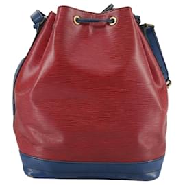 Louis Vuitton-LOUIS VUITTON Epi Noe Shoulder Bag Bicolor Red Blue M44084 LV Auth 105416-Red,Blue