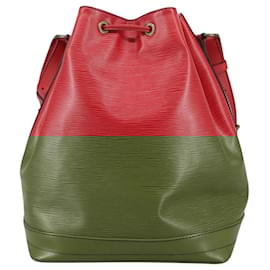 Louis Vuitton-LOUIS VUITTON Epi Noe Shoulder Bag Red M44007 LV Auth 108772-Red