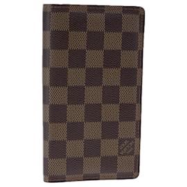Louis Vuitton-LOUIS VUITTON Damier Ebene Agenda Poche Note Cover R20703 LV Auth bs21237-Other