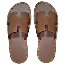 Sandálias Hermès Izmir Camelo