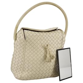 Autre Marque-BOTTEGA VENETA INTRECCIATO Hand Bag Leather Beige Auth 109142-Beige