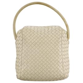 Autre Marque-BOTTEGA VENETA INTRECCIATO Hand Bag Leather Beige Auth 109142-Beige