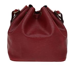 Louis Vuitton-LOUIS VUITTON Epi Petit Noe Shoulder Bag Red M44107 LV Auth 108626-Red