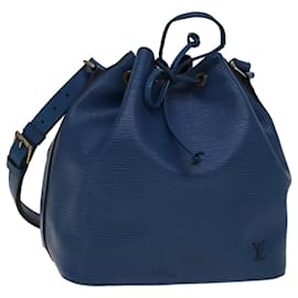 Louis Vuitton-LOUIS VUITTON Epi Petit Noe Shoulder Bag Blue M44105 LV Auth 108530-Blue