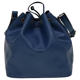 Louis Vuitton-LOUIS VUITTON Epi Petit Noe Shoulder Bag Blue M44105 LV Auth 108530-Blue