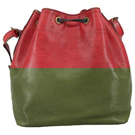 Louis Vuitton-LOUIS VUITTON Epi Petit Noe Shoulder Bag Red M44107 LV Auth 107893-Red