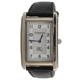 Autre Marque-Burberrys Watches Leather Black Auth 105337-Black