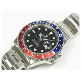 Rolex-ROLEX GMT Master red blue bezel 16700 X series Mens-Silvery