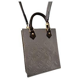 Borsa piatta Louis Vuitton Monogramma e Pelle Verniciata Marrone Argento Multicolore D'oro Altro Metallico Bronzo Marrone chiaro Caramello Marrone scuro Gold hardware Cammello Monogramma