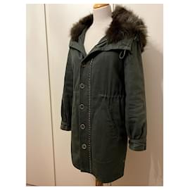 Antik Batik-Coats, Outerwear-Khaki