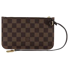 Louis Vuitton-Pochete Neverfull Louis Vuitton-Marrom