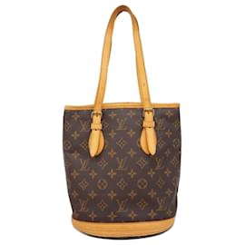 Louis Vuitton-Louis Vuitton Bucket PM-Brown