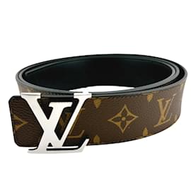 Louis Vuitton-Cinto Santur Monograma Reverso Louis Vuitton-Marrom,Monograma