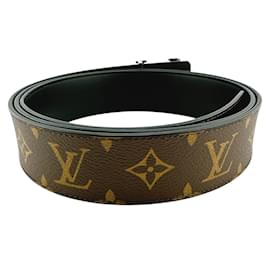 Louis Vuitton-Cinto Santur Monograma Reverso Louis Vuitton-Marrom,Monograma