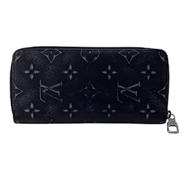 Louis Vuitton-Louis Vuitton Monogram Vertical Zippy Wallet-Black,Monogram
