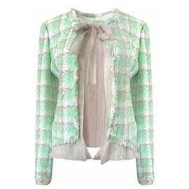 Chanel-Chanel & Karl Lagerfeld 04c 2004 cruise / resort logo jacket 34 fr-Multiple colors
