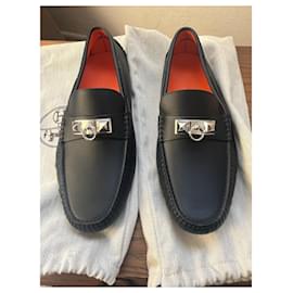 Hermès-Irving loafers by Hermes-Blue