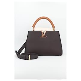 Louis Vuitton-Louis Vuitton Capucines MM Bag-Brown,Beige,Camel