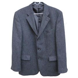 Autre Marque Digel Jacke aus grauem Schurwolltweed Größe 52 Grau