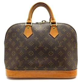 Louis Vuitton-VINTAGE LOUIS VUITTON ALMA PM MONOGRAM CANVAS HAND BAG M53151-Brown