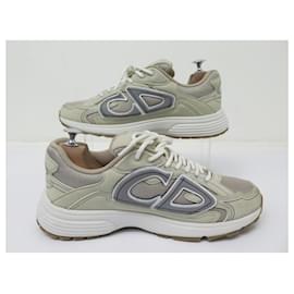 Dior-NEW DIOR B30 3SN279ZRD 41.5 GRAY CANVAS SNEAKERS SHOES-Grey