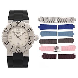 RELOJ CHAUMET CLASS ONE 33 MM QUARTZ W17222-33C ACERO + 6 BRAZALETES Plata