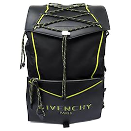 Givenchy-NINE GIVENCHY BACKPACK BK506FK0VQ-003 CANVAS & LEATHER POUCH BACKPACK-Black