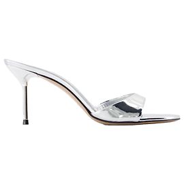 Lidia 70 pumps - Paris Texas - Leather - Silver Silvery Metallic