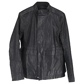 Rick Owens-Rick Owens Mainline Jacket in Black Leather-Black