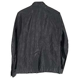 Rick Owens-Rick Owens Mainline Jacket in Black Leather-Black