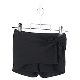 Moschino- Moschino Wrap Skort in Black Viscose-Black