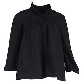 Isabel Marant Hidden Button Jacket in Black Wool Black