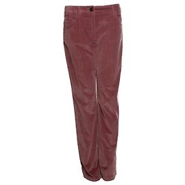 Prada pantalón de terciopelo en rosa antiguo Castaño Rosa