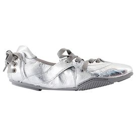 Fn Wn Shoe000998 Sneaker - Acne Studios - Leder - Silber Silber Metallisch