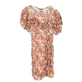 Abito mini stampa floreale Isabel Marant in viscosa multicolore Multicolore