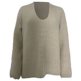 Pull en laine beige en crochet d'Acne Studios Beige
