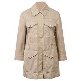 Chaqueta cortavientos Hermès con botones en algodón beige Beige