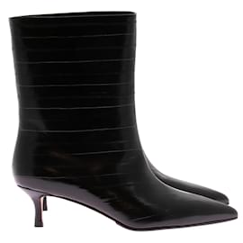 Autre Marque-NON SIGNE / UNSIGNED Ankle boots T.EU 39.5 Patent leather-Black