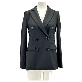 Autre Marque INTREND  Jackets T.FR 36 Polyester Noir
