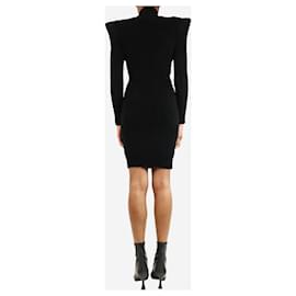 Balenciaga-Black pagoda cable knit dress - size XS-Black