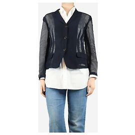 Miu Miu Giacca trasparente blu navy - taglia UK 8 Blu