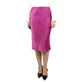 Nanushka Jupe midi en satin violet - taille S Violet