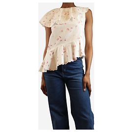 Sea New York Top bordado floral blanco - talla UK 4 Blanco