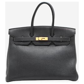 Hermès-Black vintage 2003 Birkin 35 bag in Togo leather-Black