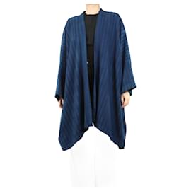 Autre Marque-Blue striped coat - size One Size-Blue