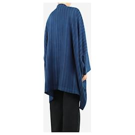Autre Marque-Blue striped coat - size One Size-Blue